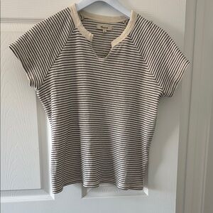 Madewell black and white casual tee